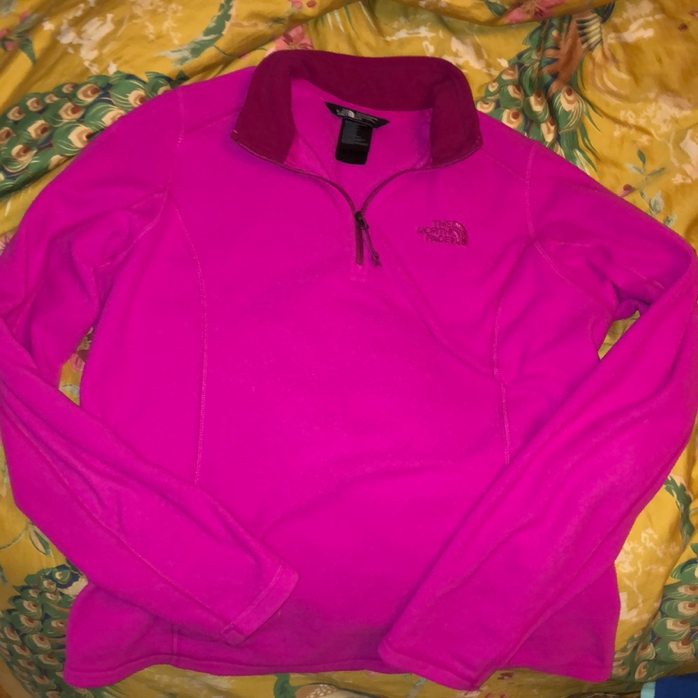 North Face magenta fleece